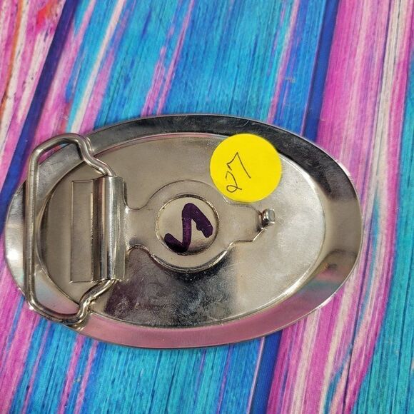 🔷️Ford Tractor on Blue Epoxy Belt Buckle - Picture 4 of 6